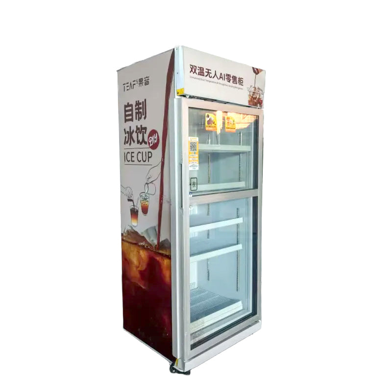 Unmanned Dual-Temperature AI Recognition Vending Refrigerator VI-36